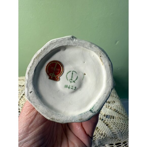 Vintage 50's Glam Lady White Ceramic Bud Vase Ruben Originals - Picture 3 of 16